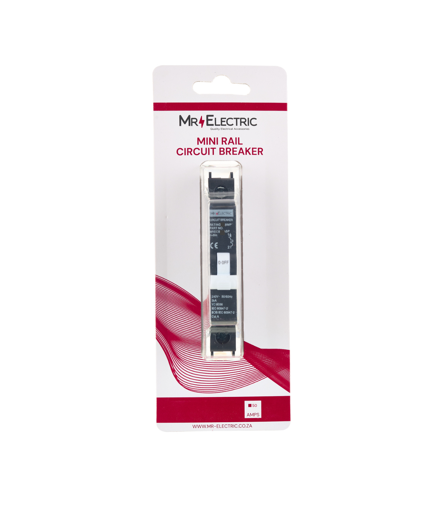 MR ELEC MINI RAIL C/BREAKER 50A