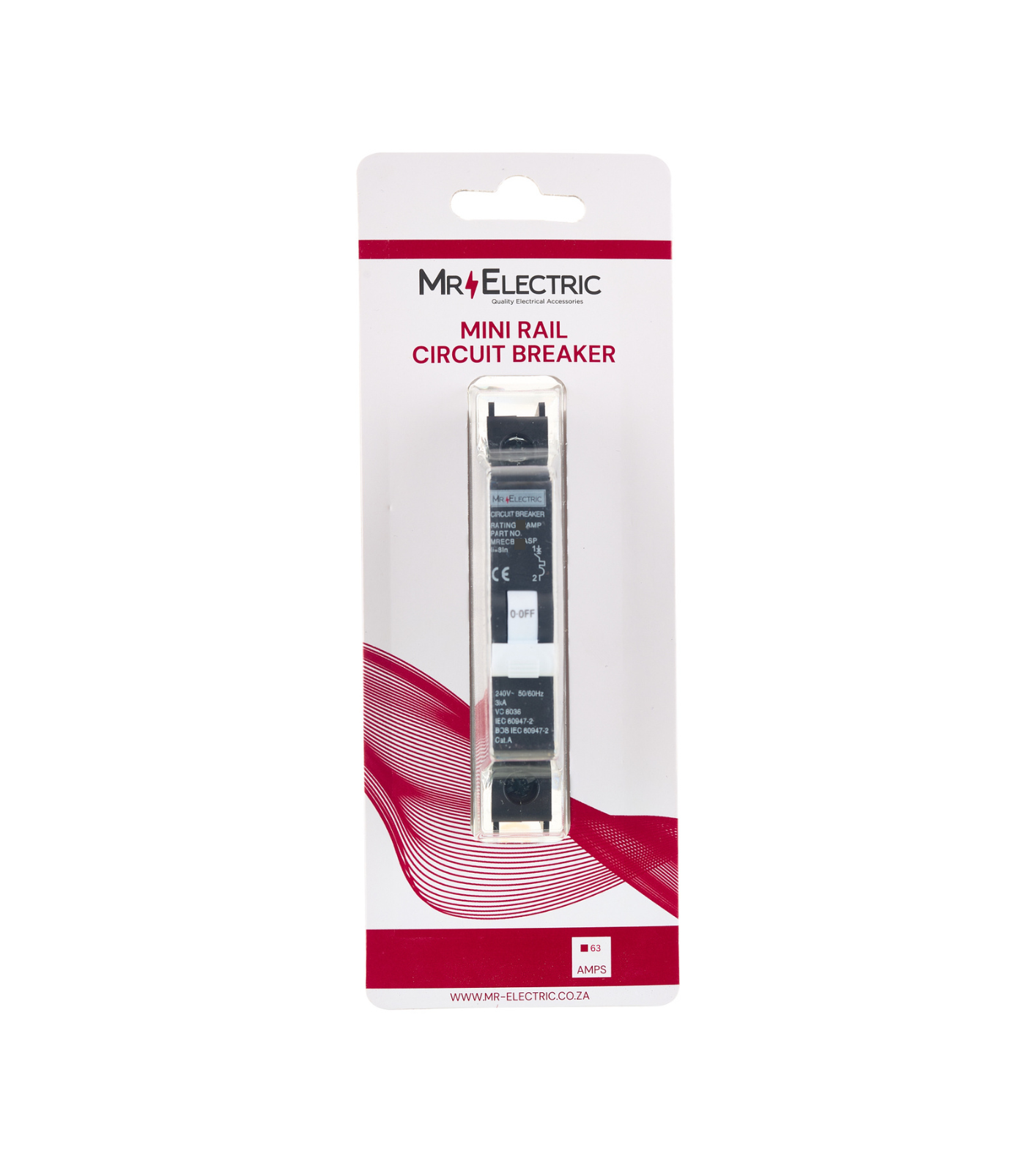 MR ELEC MINI RAIL C/BREAKER 63A