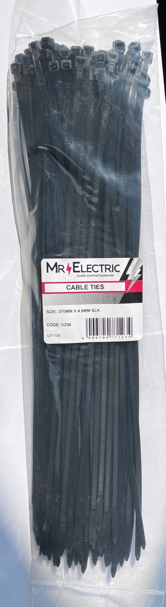 PRE-PACK CABLE TIES 370 X 4.8 (PP100)