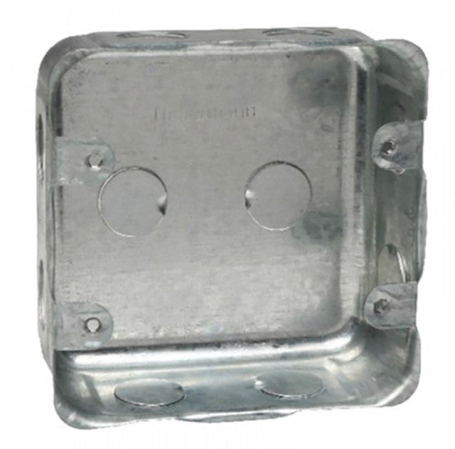 STEEL WALL BOX 4X4 ELECTRO GALVANISED