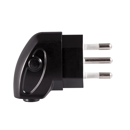 PLUG TOP SLIM 3 PIN 15A BLACK