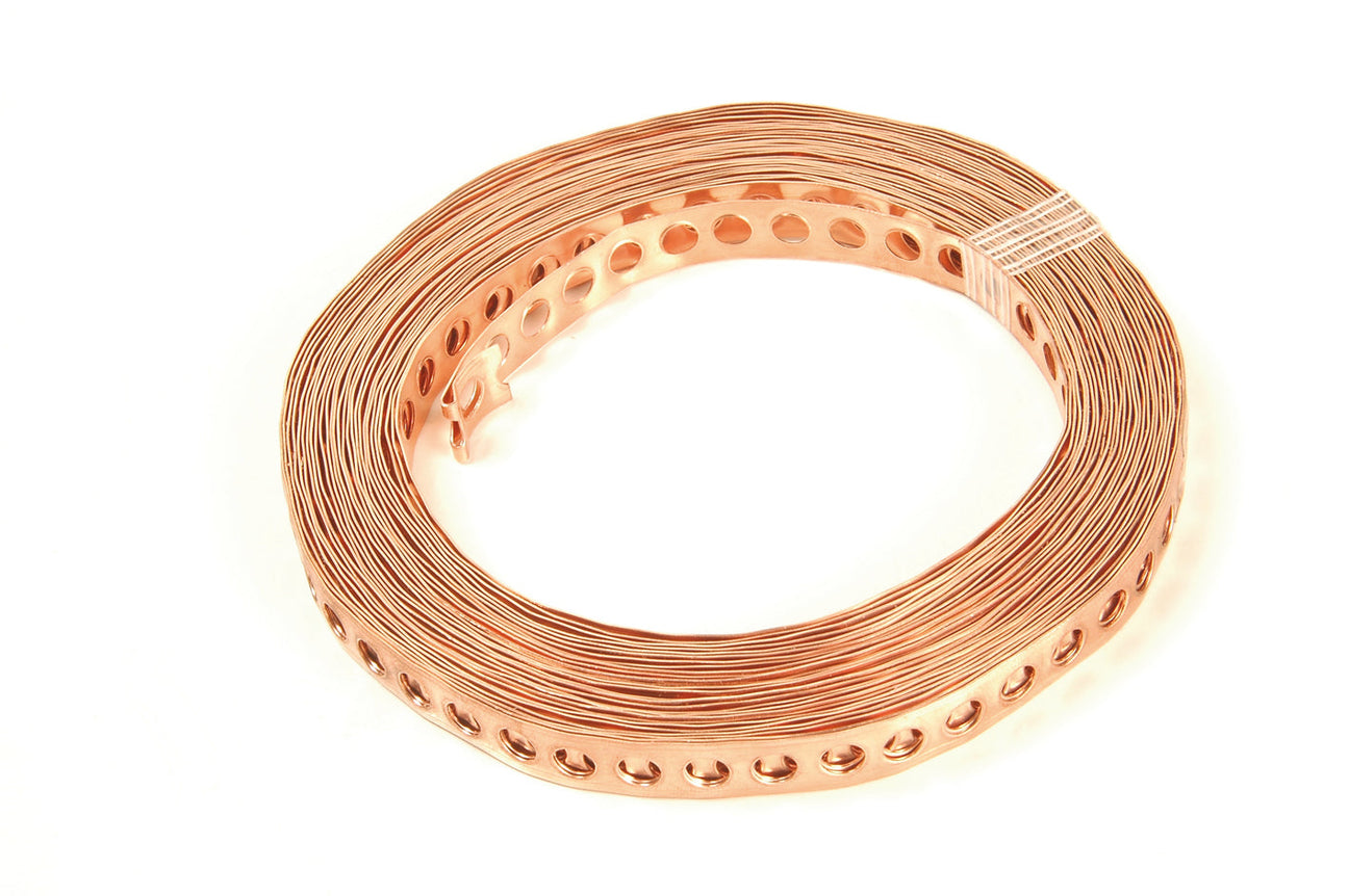 Copper earth strap
