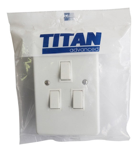 TITAN 3 LEVER 1 WAY SWITCH + STEEL COVER 4x2