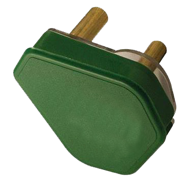 PRE-PACK PLUG TOP 3 PIN 15A GREEN