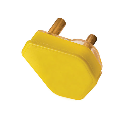 PRE-PACK PLUG TOP 3 PIN 15A YELLOW