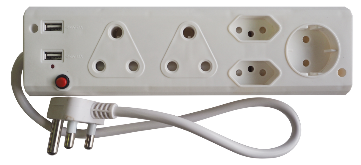 EXTENDA PLUG 2X16A . 2XSL . 2USB +SC