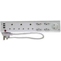 PRE-PACK EXTENDA PLUG 3X16A . 4X5A . 3USB +SC