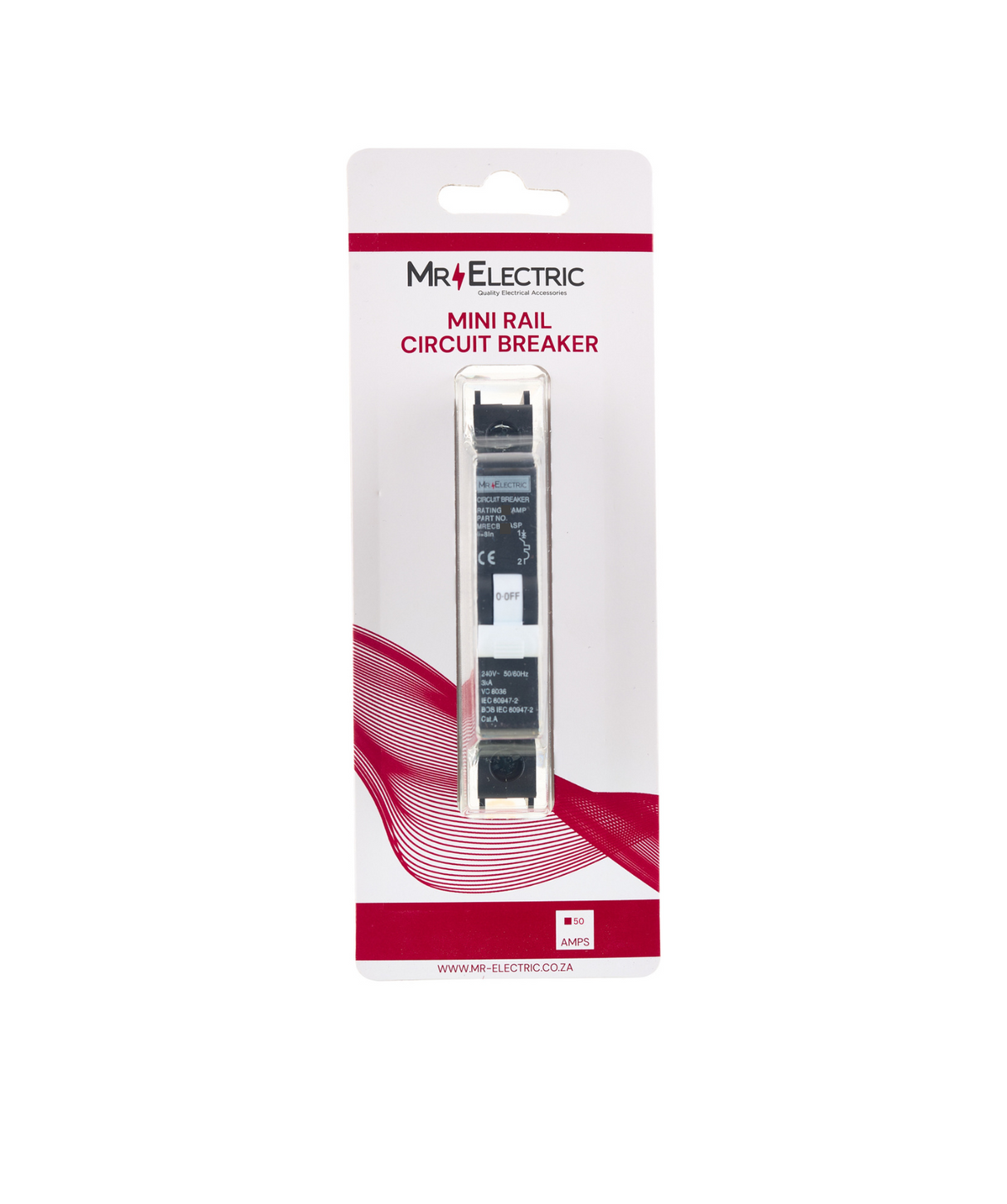 MR ELEC MINI RAIL C/BREAKER 50A