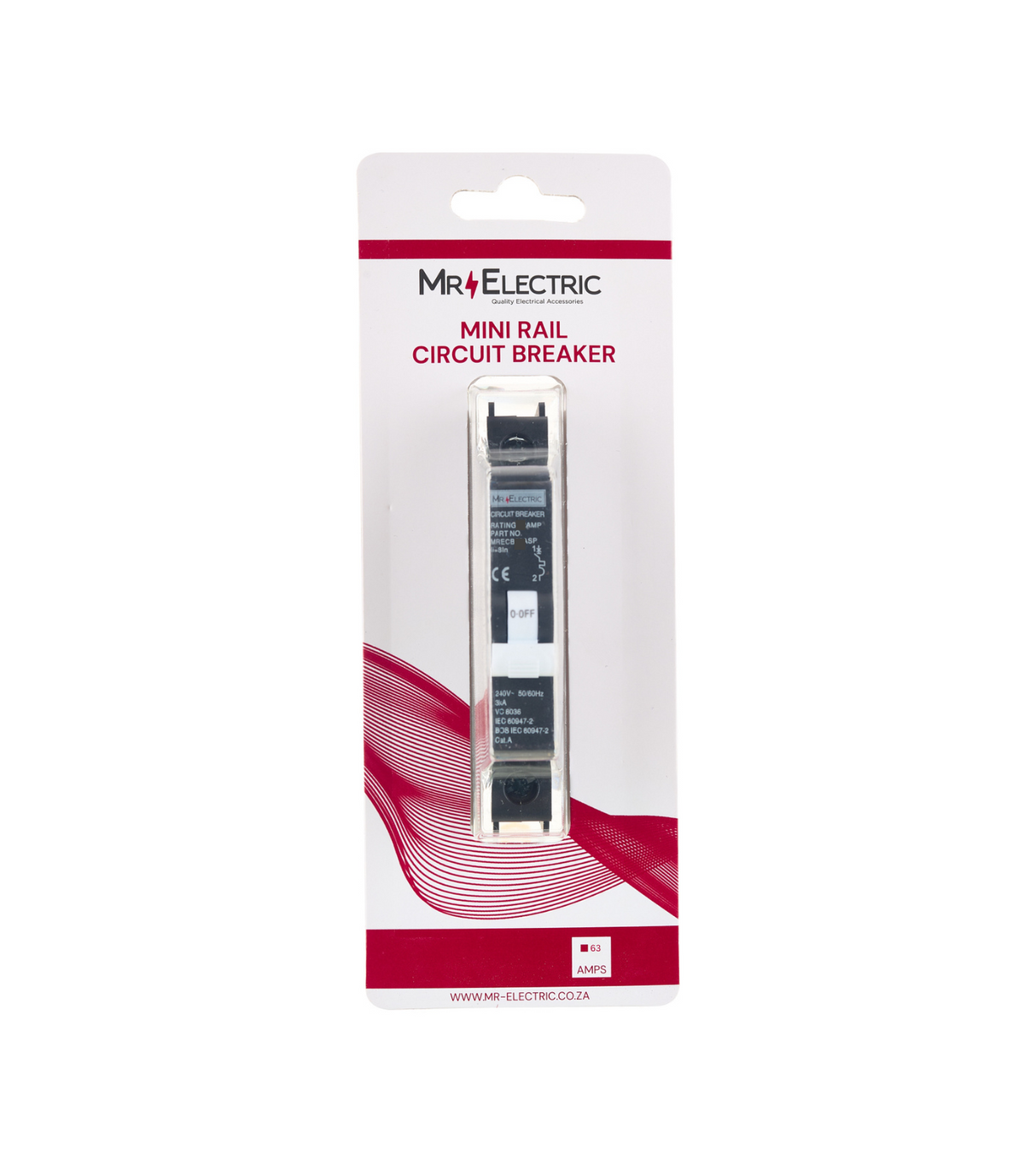 MR ELEC MINI RAIL C/BREAKER 63A