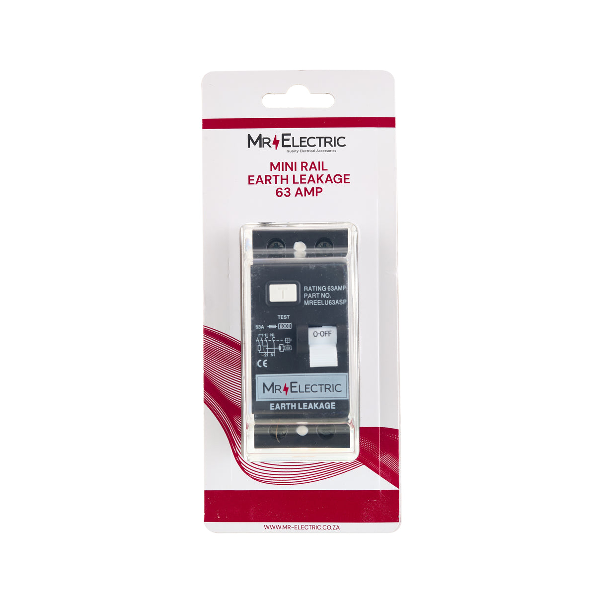 MR ELEC MINI RAIL E/L 63A BLISTER PACK