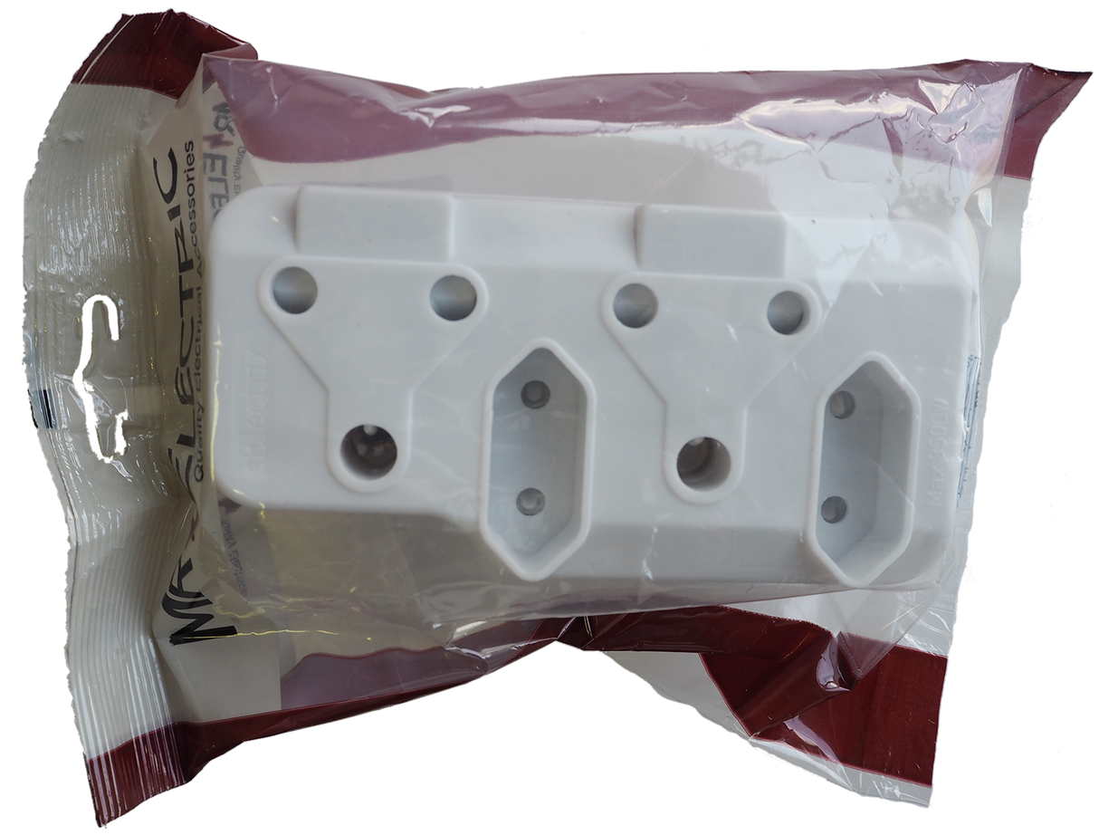 PRE-PACK MULTIPLUG 2X15A . 2X5A