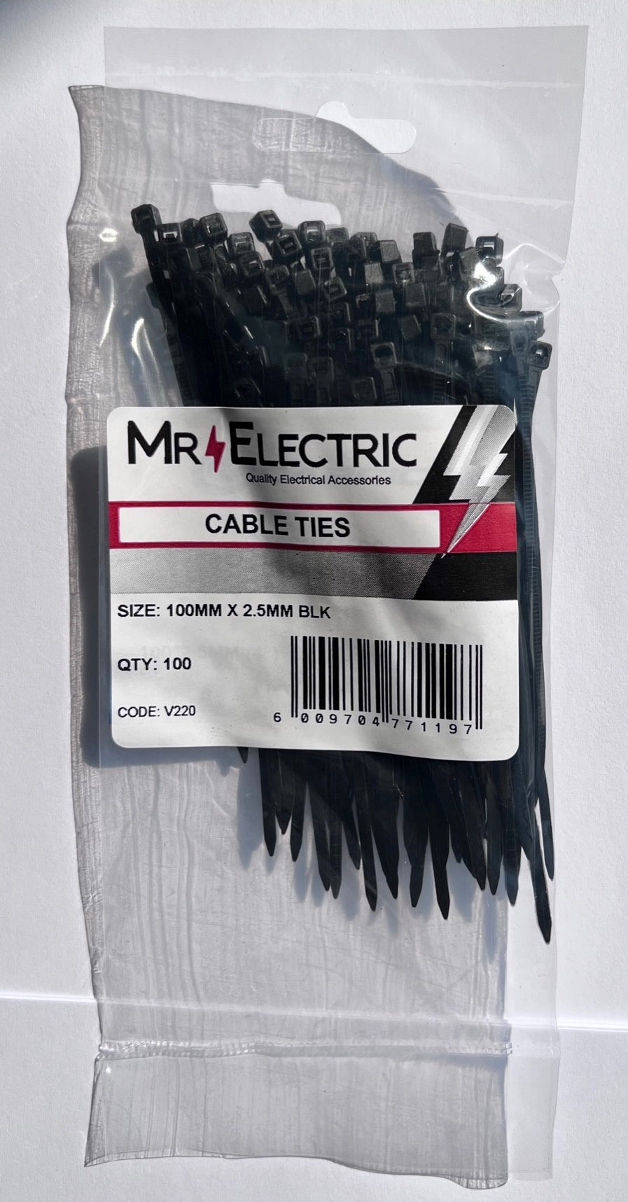 PRE-PACK CABLE TIES 100 X 2.5 (PP100)