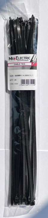 PRE-PACK CABLE TIES 300 X 4.8 (PP20)