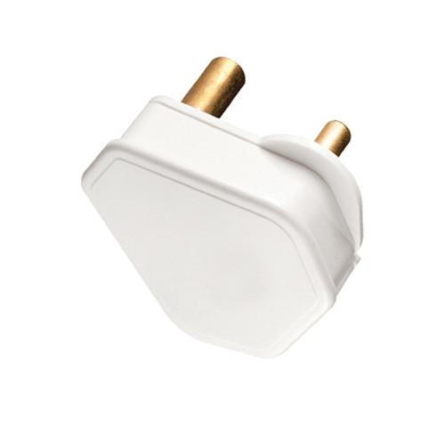 PRE-PACK PLUG TOP 3 PIN 15A WHITE (X2 PKT)