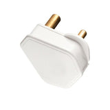 PRE-PACK PLUG TOP 3 PIN 15A WHITE