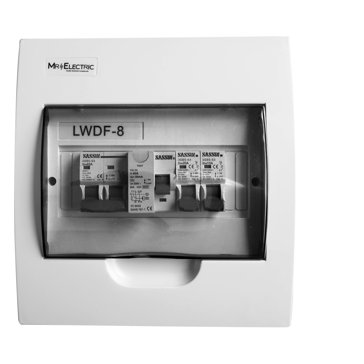 PVC SIMPLEX DISTRIBUTION BOARD - 8 WAY FLUSH – Mr Electric