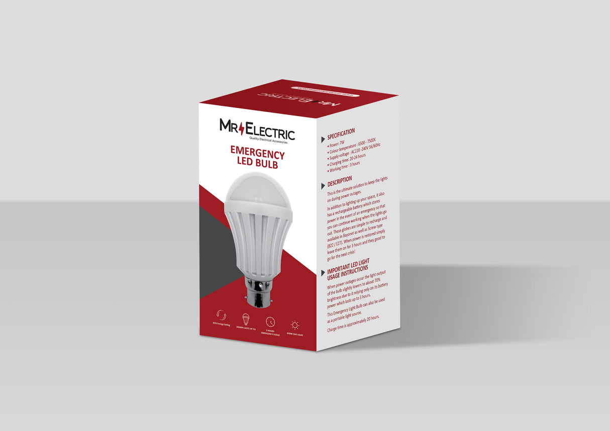 MR ELECTRIC EMERGENCY LED A60 E/S 7W