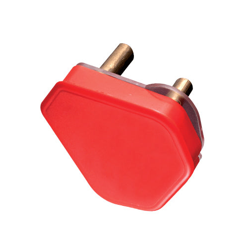 PLUG TOP 3 PIN 15A DED RED CRABTREE
