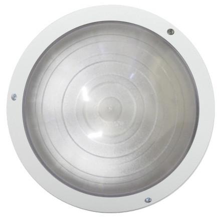 MR ELECTRIC ROUND BULKHEADS E.S WHITE TRIM CLEAR LENS