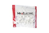 PRE-PACK ROUND CABLE CLIPS 7MM WHITE (PP25)