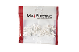 PRE-PACK ROUND CABLE CLIPS 9MM WHITE (PP25)