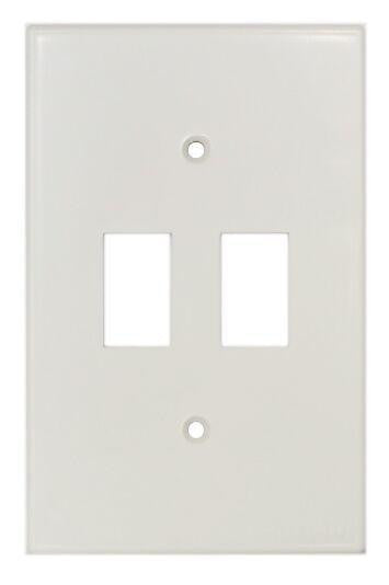 TITAN 2 LEVER PLASTIC COVER PLATE 4X2