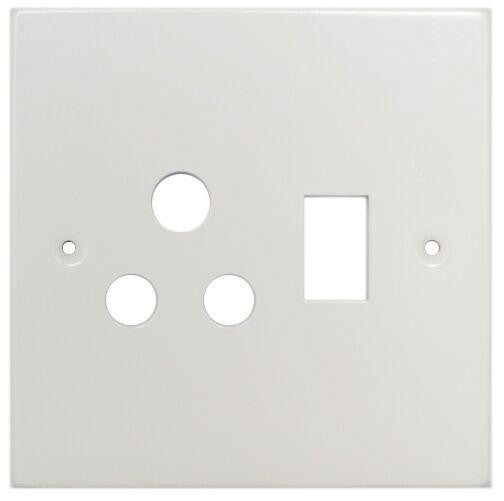 TITAN SINGLE SWITCH SOCKET PLASTIC COVER PLATE 4X4