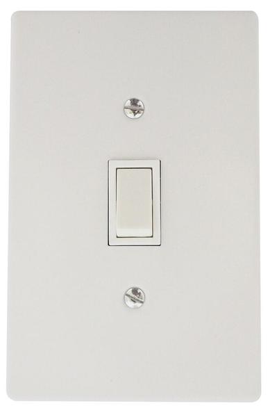 TITAN 1 LEVER 1 WAY SWITCH + STEEL COVER 4x2